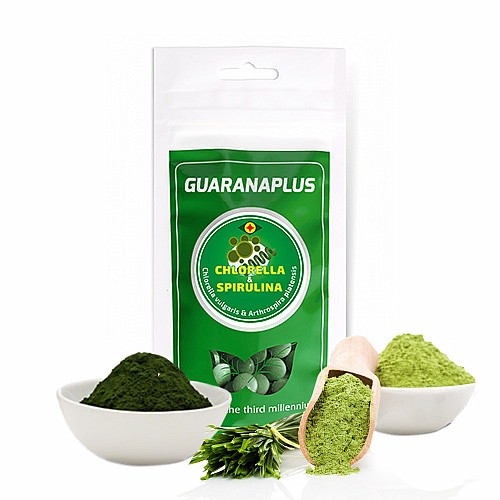 GUARANAPLUS Chlorella+Spirulina, 200 tablet, 100g